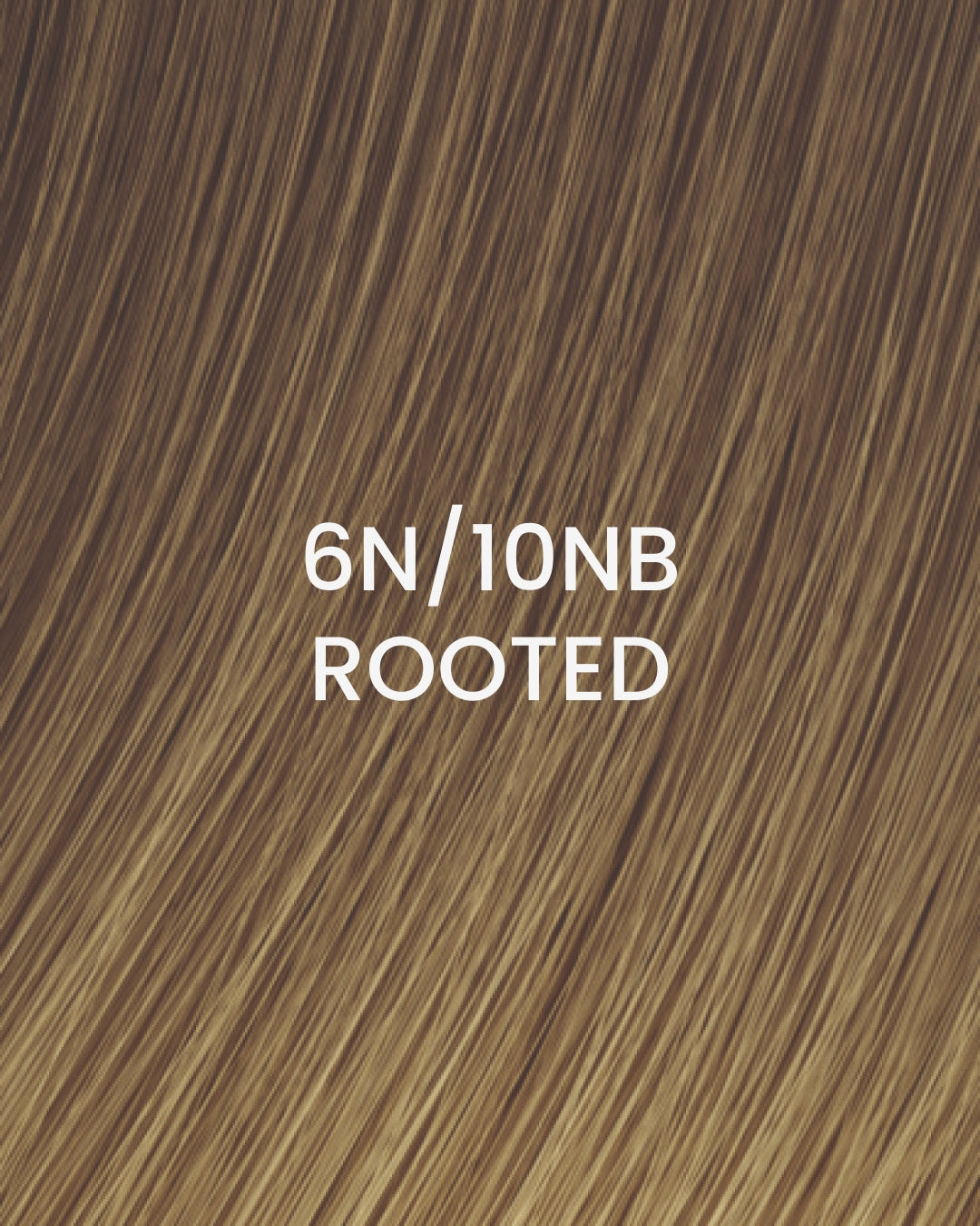 BHBD Weft 6N/10NB Rooted – Remy human hair weft extensions in medium brown with light beige blonde and a darker root effect; double layer for fullness, applied with micro rings (no sewing); 50cm length, 25cm wide, 46g per pack. 100% Remy hair, gentle extensions.