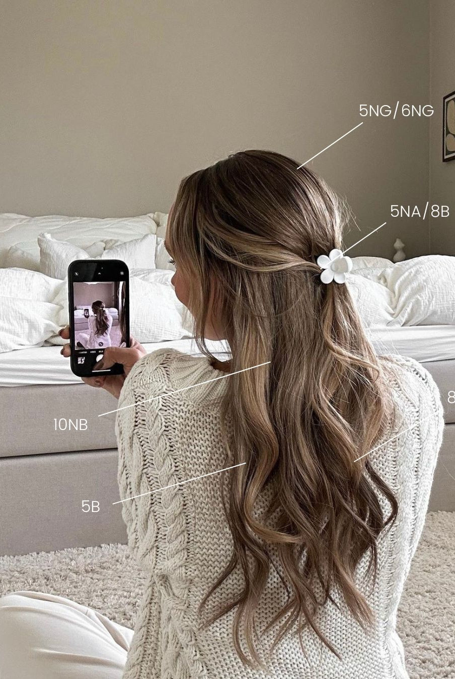 BHBD tape extensions: 35cm,50cm,60cm. Balayage ljusbrun neutral guld mörkblond neutral guld 100% äkta hår.