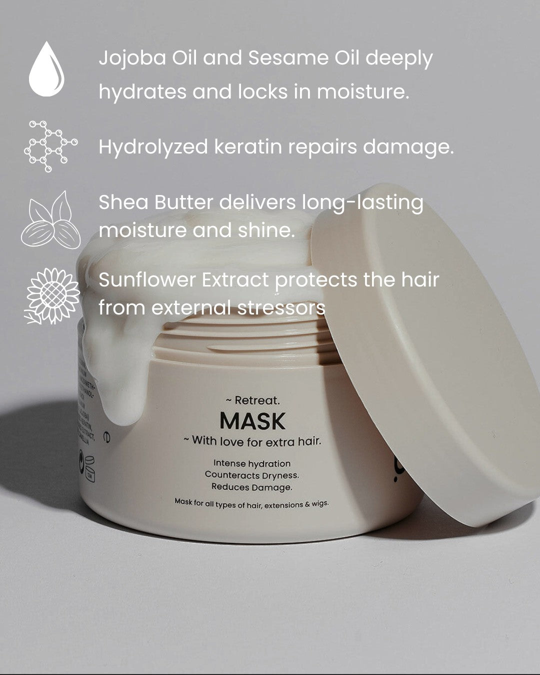Benefits of a BHBD hair mask.