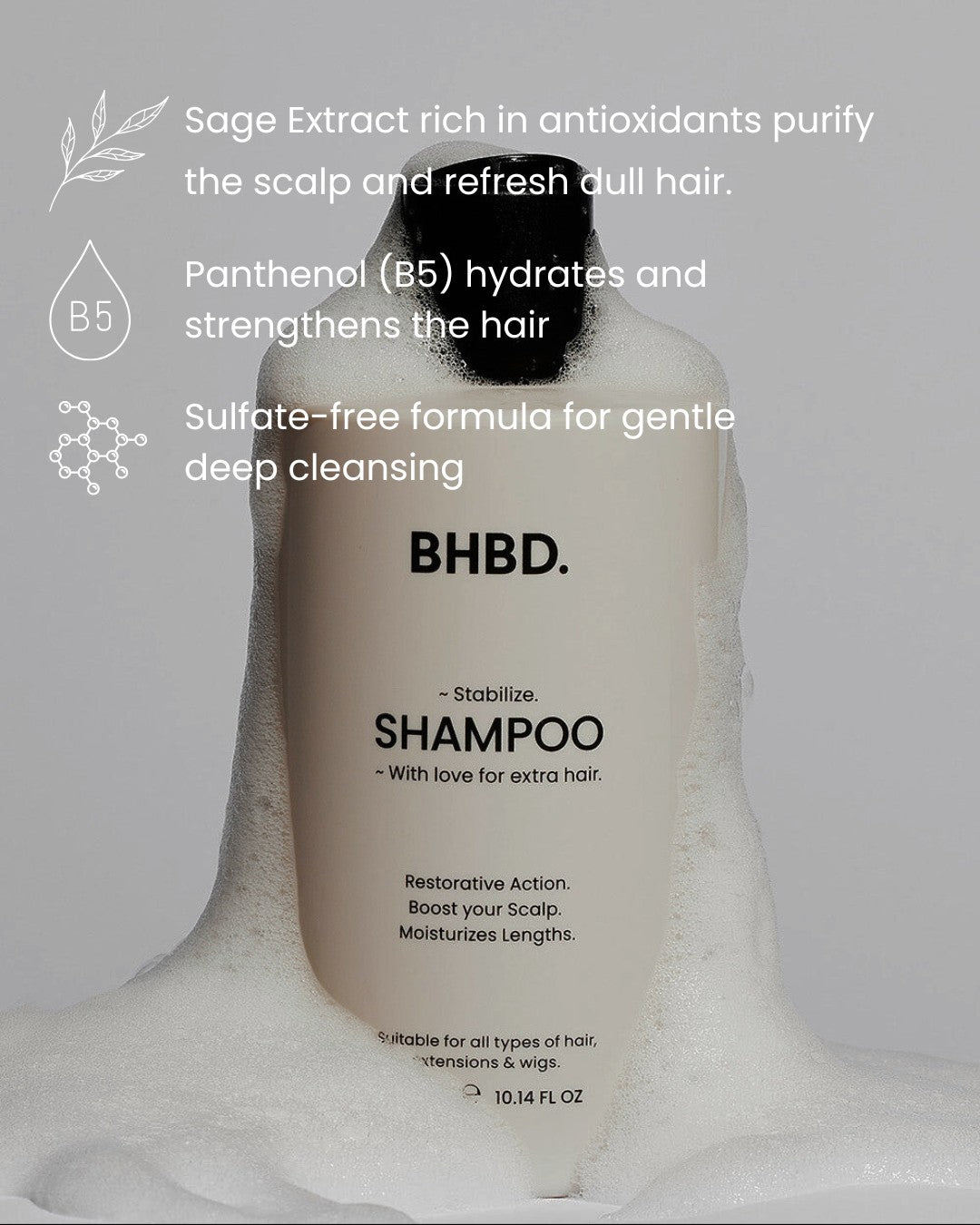 Uniqe selling points for BHBD shampoo