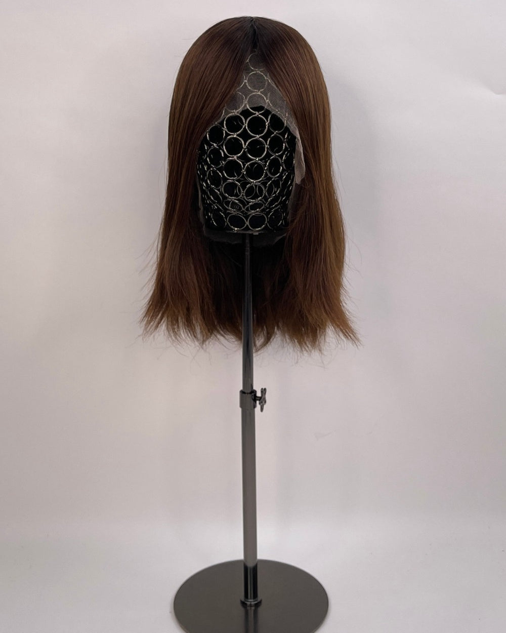 BHBD Paola full lace wig. Short wig in a natural dark brown shade.