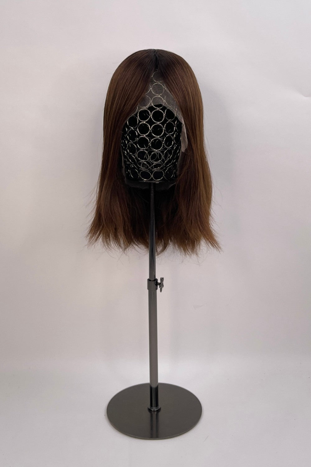 BHBD Paola full lace wig. Short wig in a natural dark brown shade.