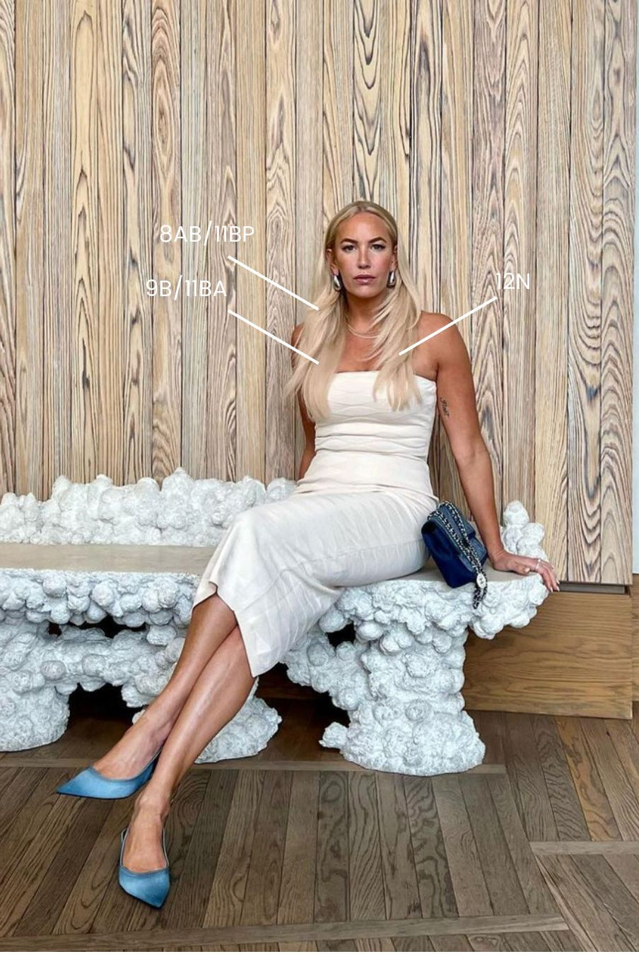 BHBD Tape extensions: 35cm,50cm,60cm. Platinum neutral 100% äkta hår.