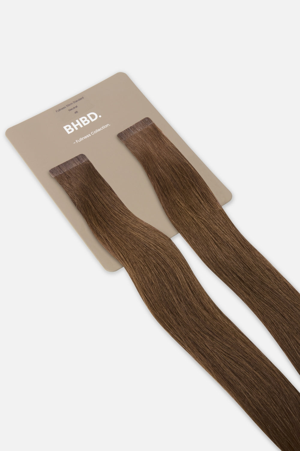 BHBD Fullness 4B – Remy human hair extensions in dark brown; adds 10% extra volume; available in 35cm and 50cm. 100% Remy hair, gentle extensions.