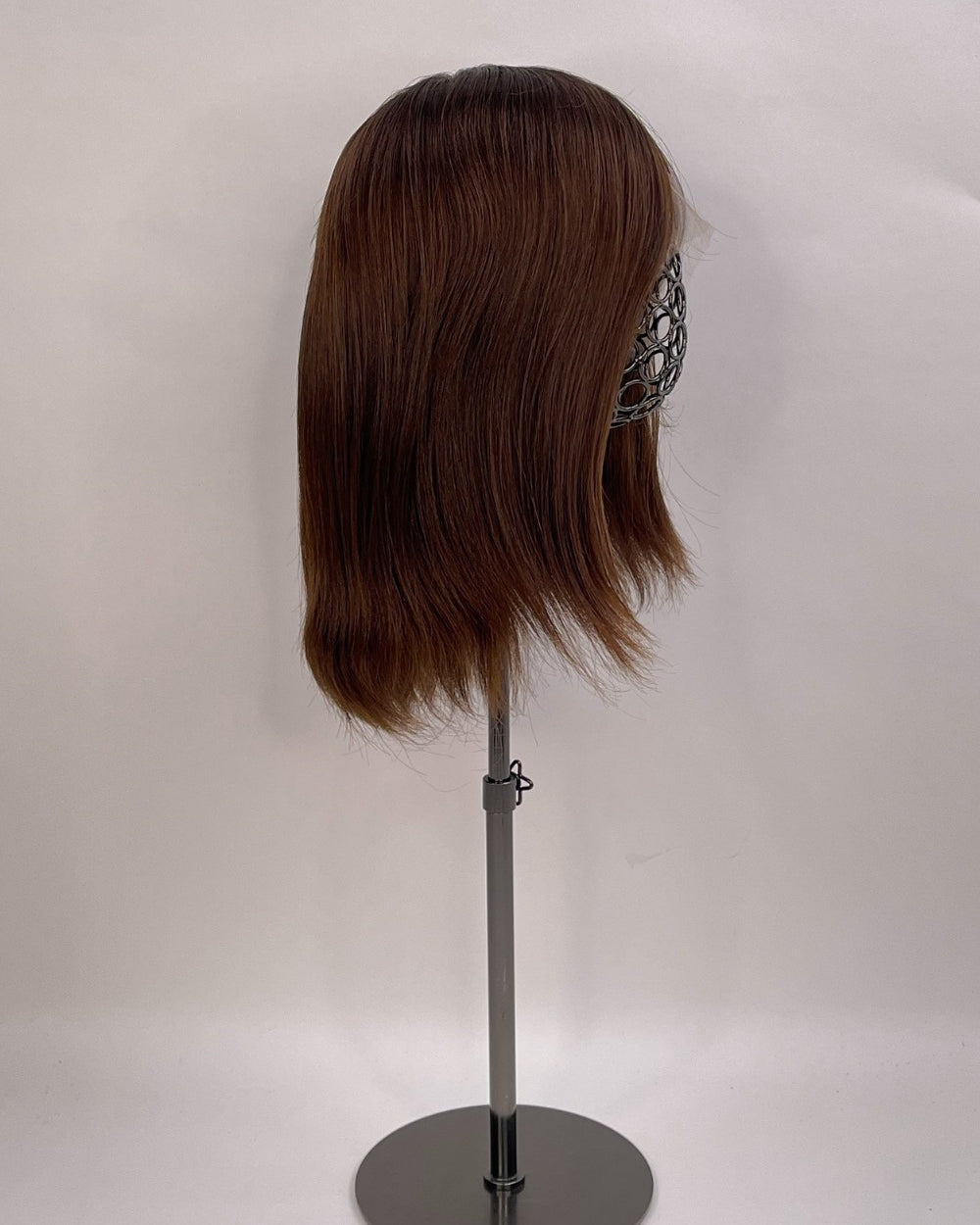 BHBD Paola full lace wig. Short wig in a natural dark brown shade.