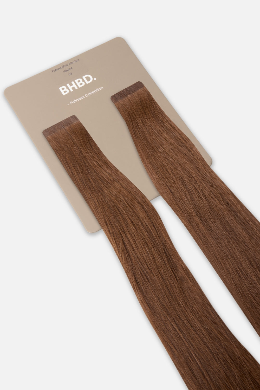 BHBD Fullness 5G – Remy human hair extensions in medium golden brown; adds 10% extra volume; available in 35cm and 50cm. 100% Remy hair, gentle extensions.