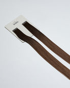 Tape Extensions 5NG/6NG – pre-taped Remy human hair extensions in natural golden brown shades; seamless, soft and tangle-free; comes in 35cm, 50cm, and 60cm. 100% Remy hair, gentle extensions.