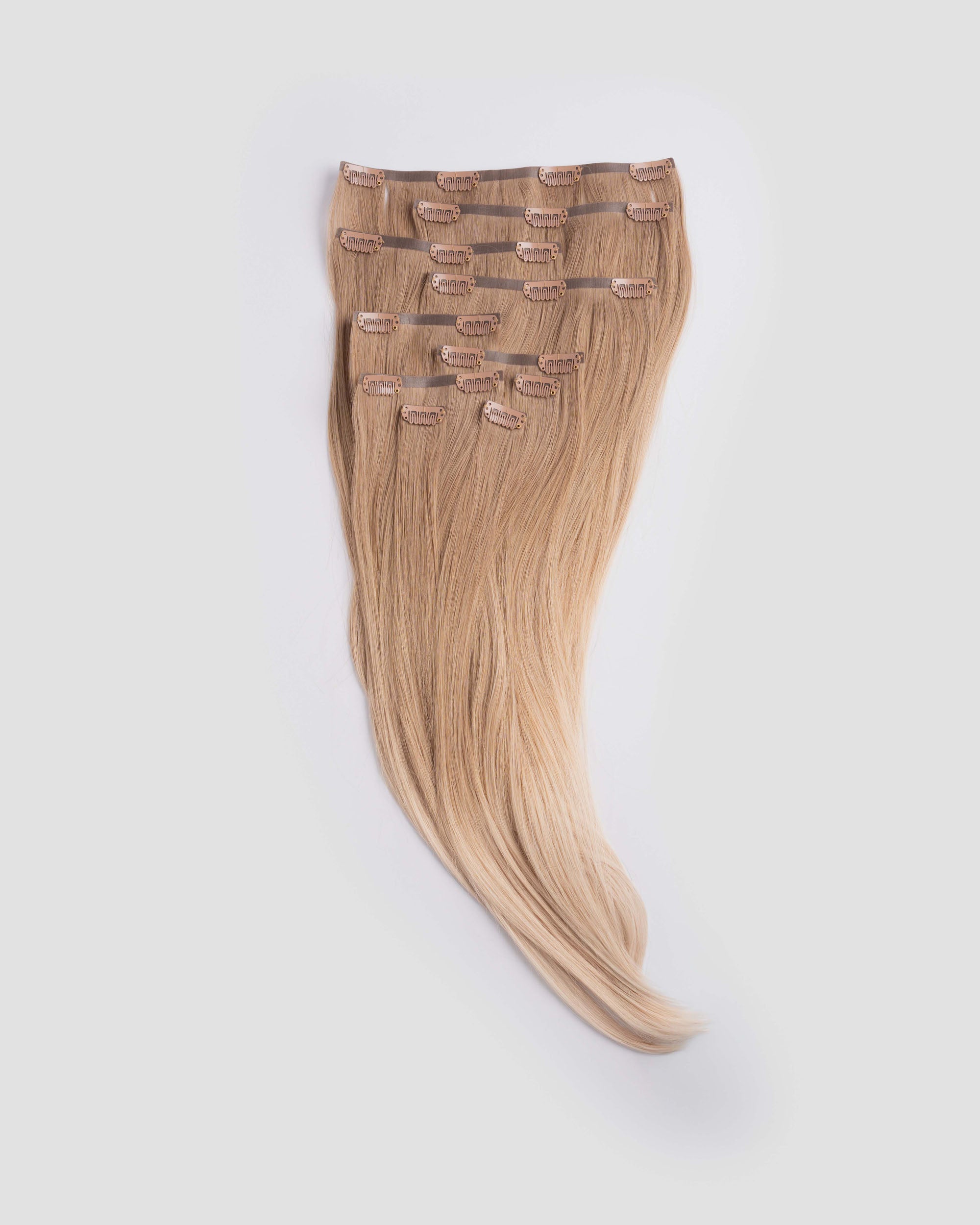 Clip In Extensions 9B-11BA_B_Balayage 100% Remy human hair