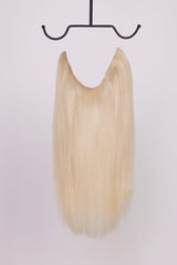 BHBD Hairband in a light blonde color, 100% Remy hair. Clip-in, halo, or ponytail, 40cm.
