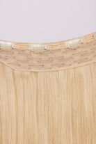 Showing the clips inside the hair extensions