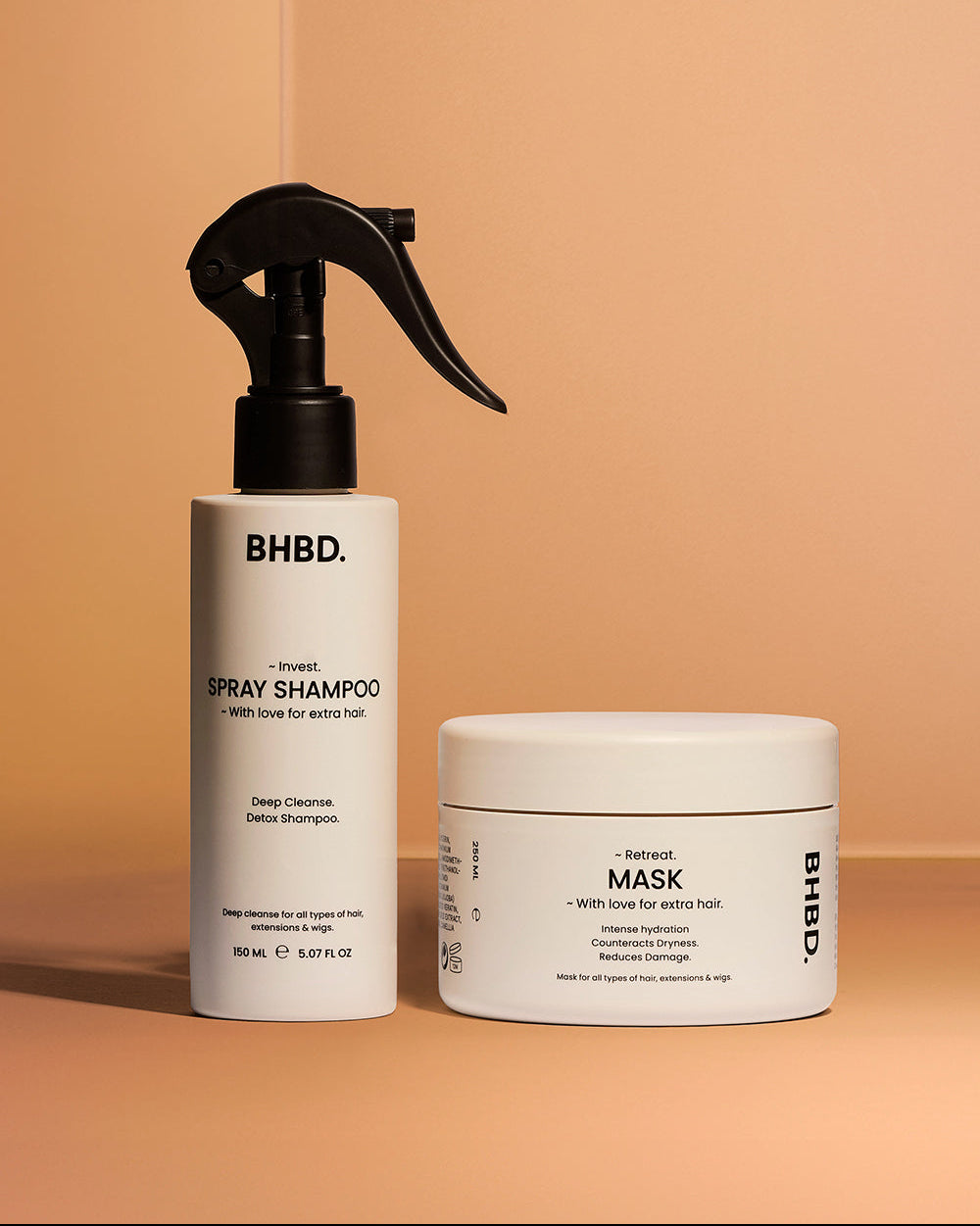 Essential Duo Kit - BHBD spray shampoo and BHBD hair mask.