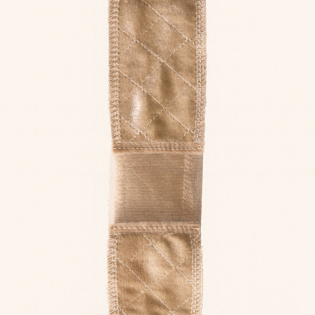 Wig grip Velvet with lace part beige