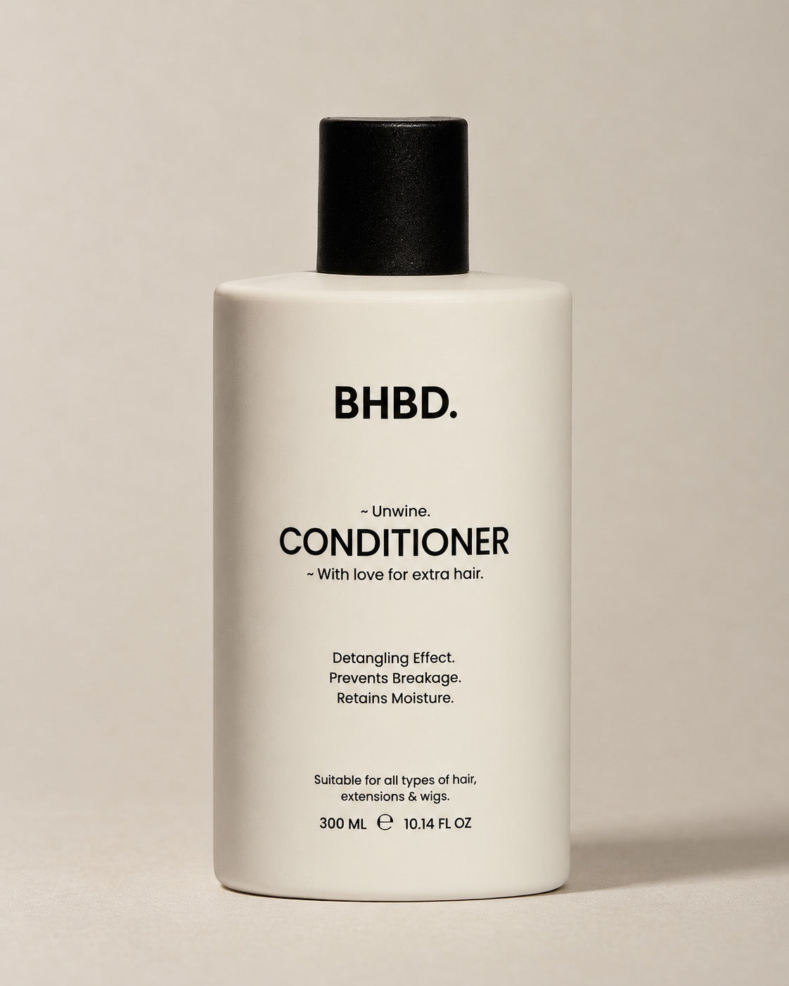 BHBD Conditioner 300ml – sulfate-free, vegan conditioner with sage extract and vitamin B5 for soft, shiny hair.