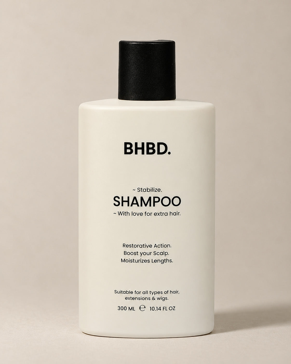 BHBD Shampoo 300ml – gentle cleansing shampoo for strong, manageable and healthy hair.