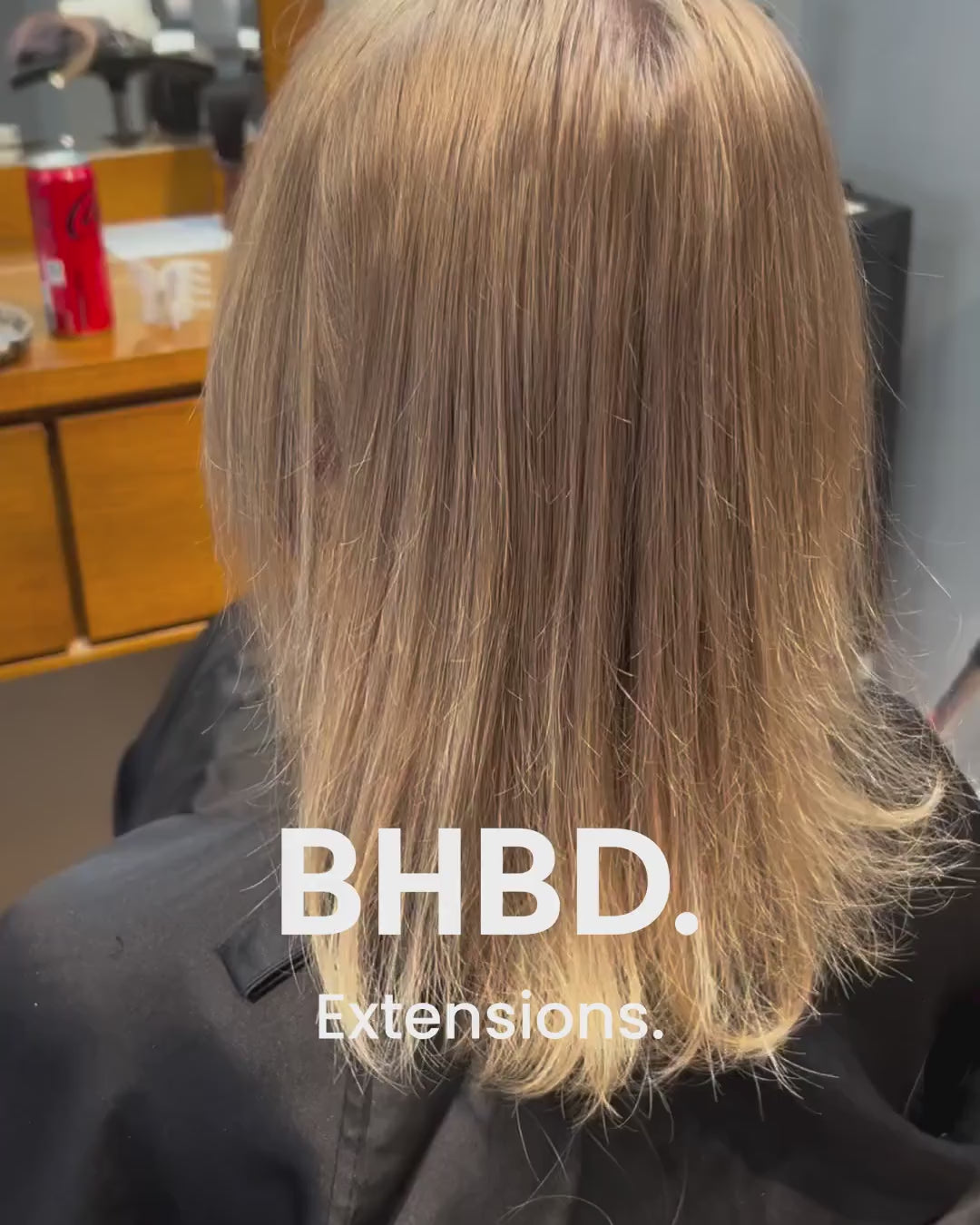 Before and after video - BHBD tape hair extensions.