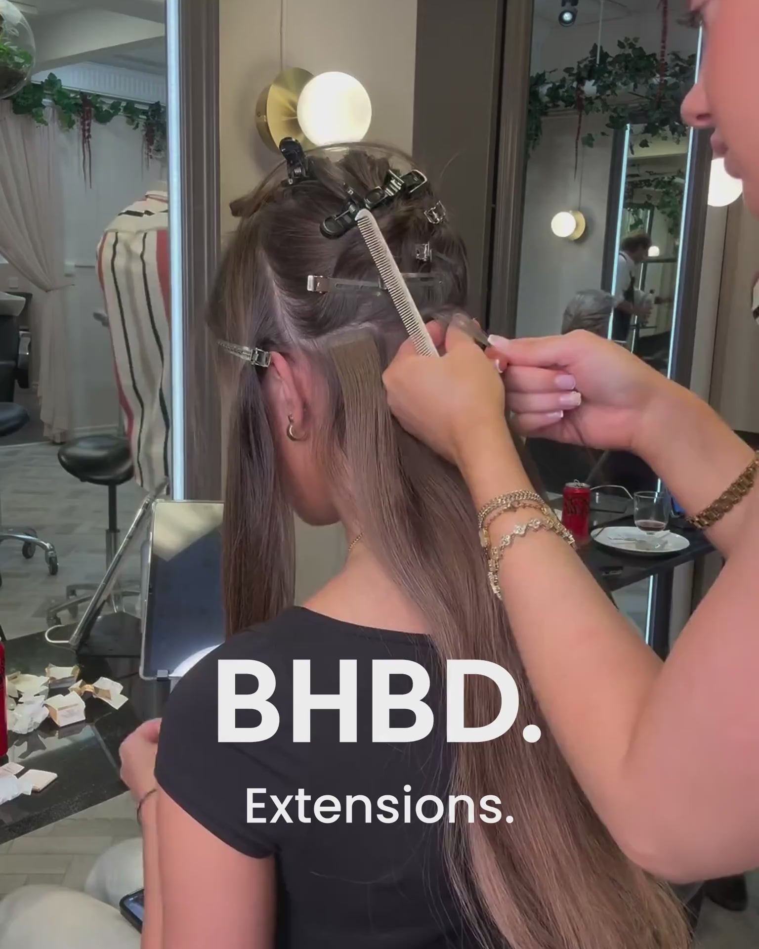 BHBD tape hair extensions.