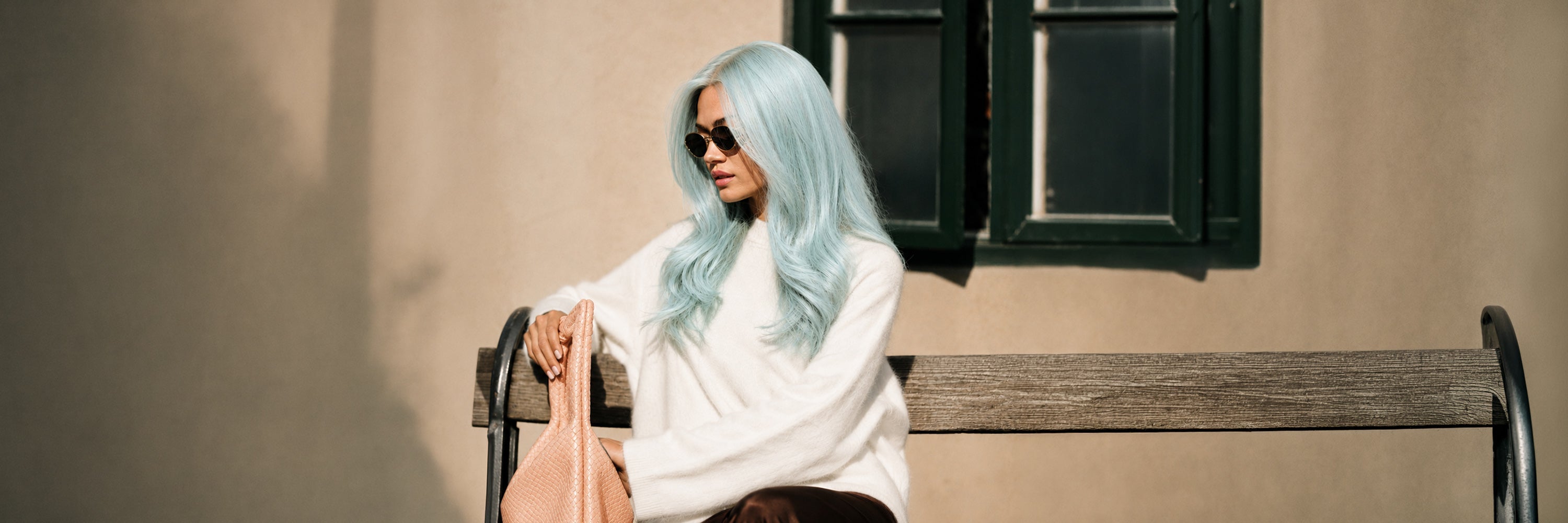 Blue synthetic wig from the BHBD Color Pop Collection.