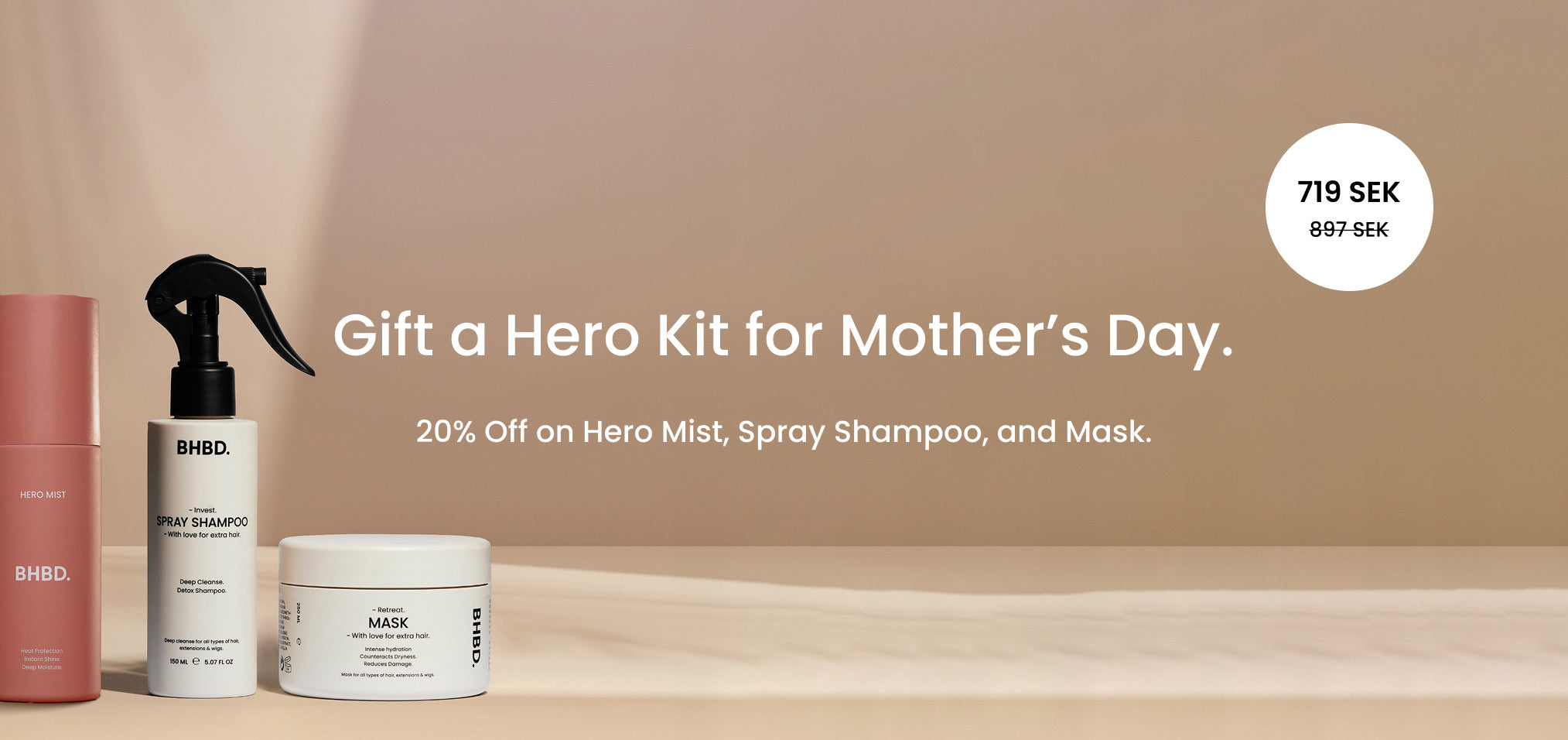 BHBD HeroKit – luxurious Mother’s Day hair care set designed to nourish, strengthen and celebrate her beauty.