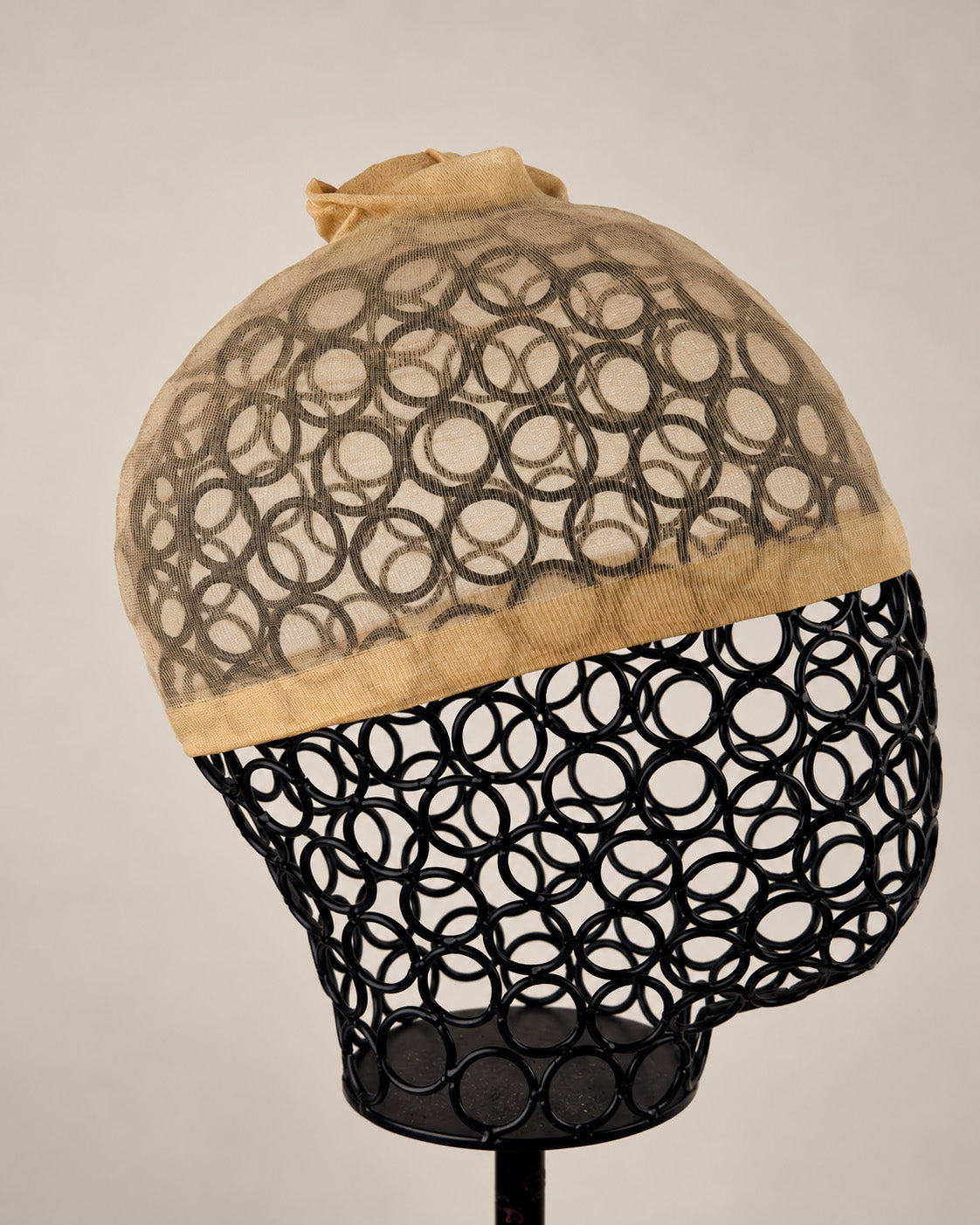 BHBD Wig cap shown on a wigstand