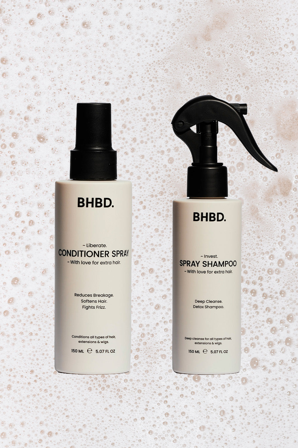 Conditioner spray and spray shampoo