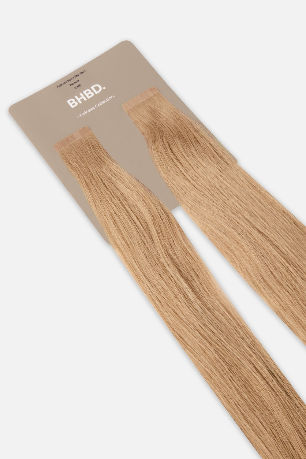 BHBD Fullness 10NB – Remy human hair extensions in light natural beige blonde; adds 10% extra volume; available in 35cm and 50cm. 100% Remy hair, gentle extensions.