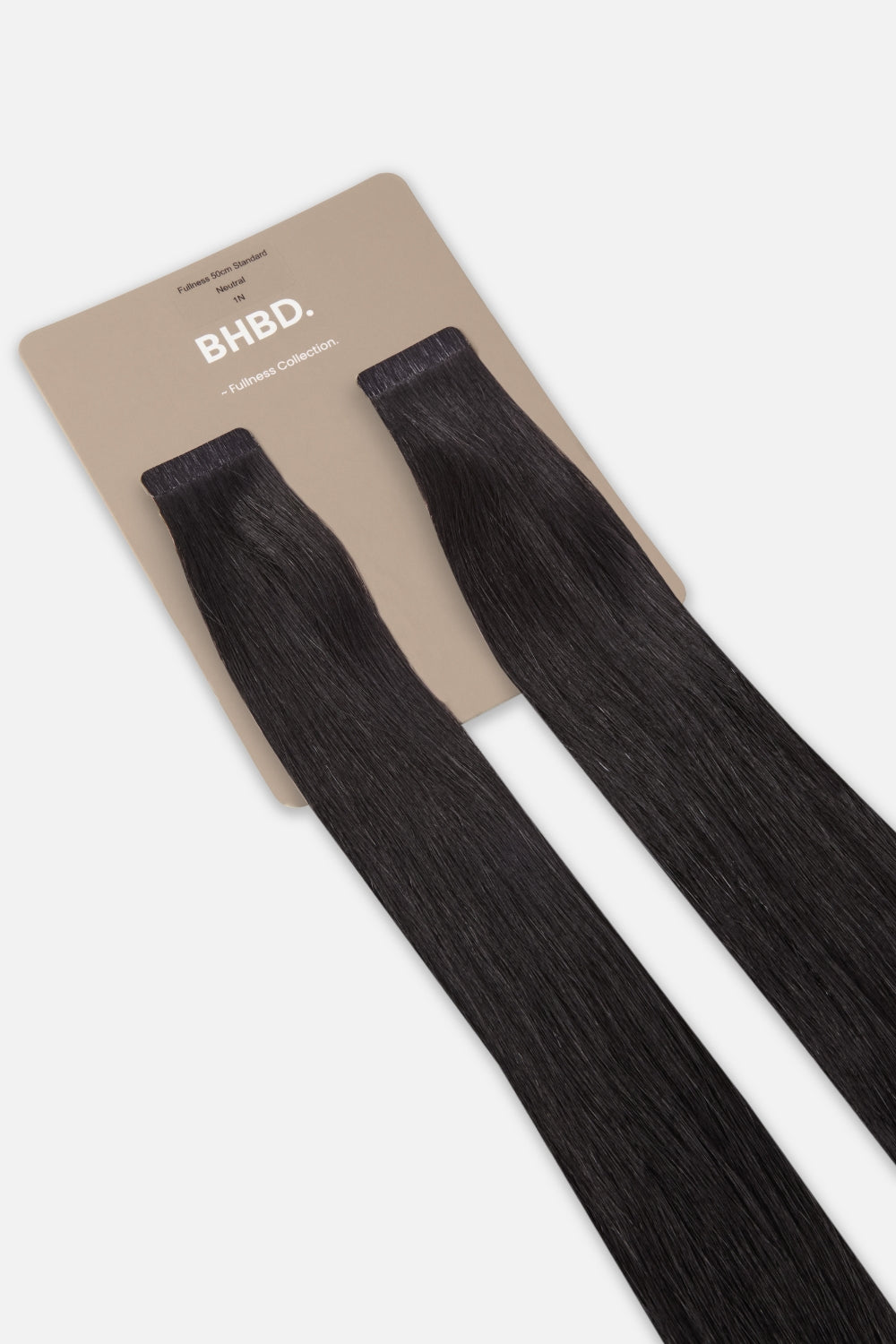 BHBD Fullness 1N – Remy human hair extensions in natural black; adds 10% extra volume; available in 35cm and 50cm. 100% Remy hair, gentle extensions.