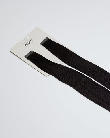 BHBD Tape extensions: 35cm,50cm,60cm. Svart neutral 100% äkta hår.