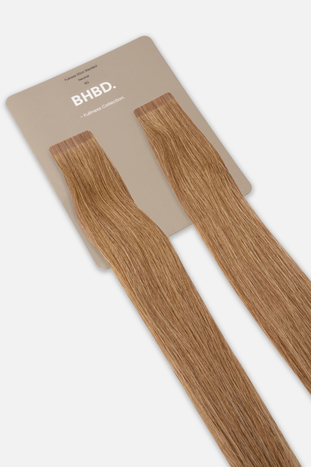 BHBD Fullness 8G – Remy human hair extensions in medium golden blonde; adds 10% extra volume; available in 35cm and 50cm. 100% Remy hair, gentle extensions.