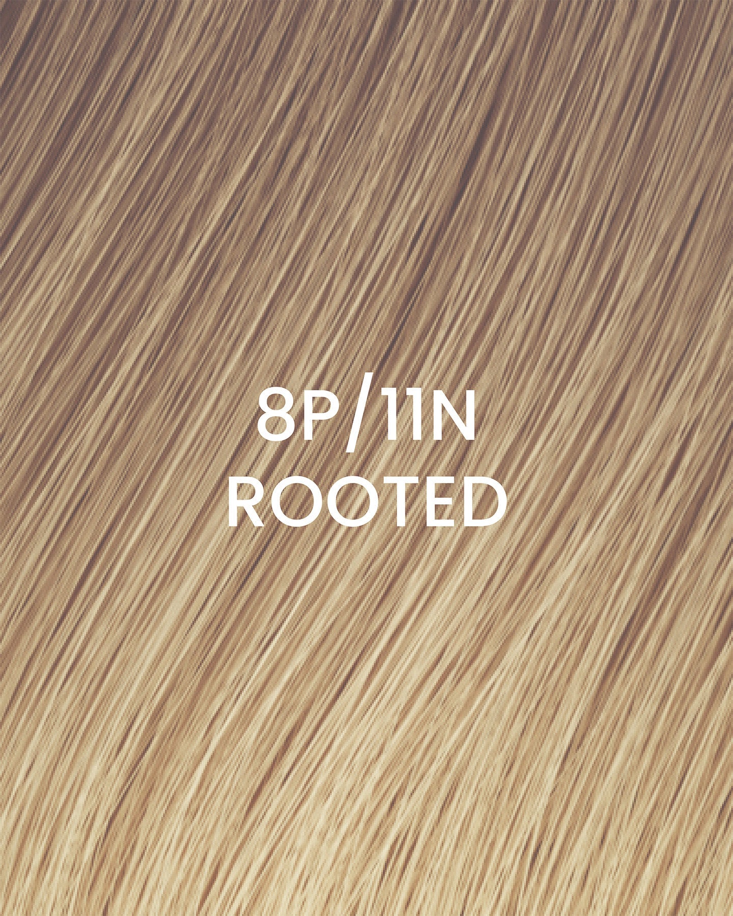 BHBD Weft 8P/11N Rooted – Remy human hair weft extensions in pearl blonde blended with natural blonde and darker root effect; double layer for fullness, applied with micro rings (no sewing); 50cm length, 25cm wide, 46g per pack. 100% Remy hair, gentle extensions.