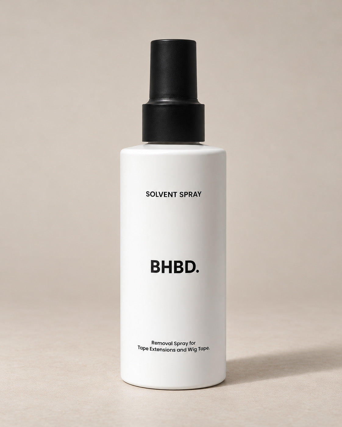 Bottle of BHB.D. solvent spray on a white background