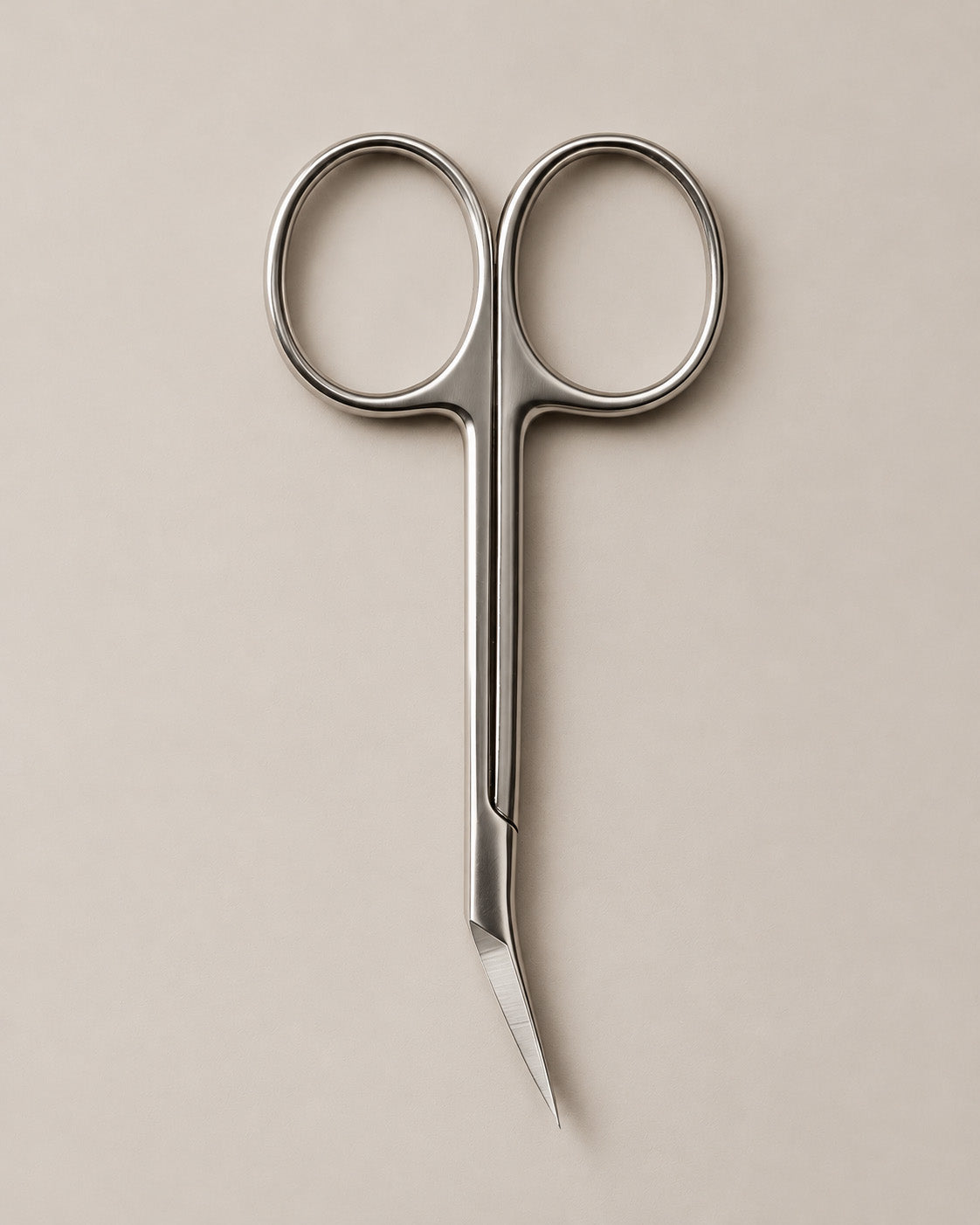 closed wig lace scissor on white background
