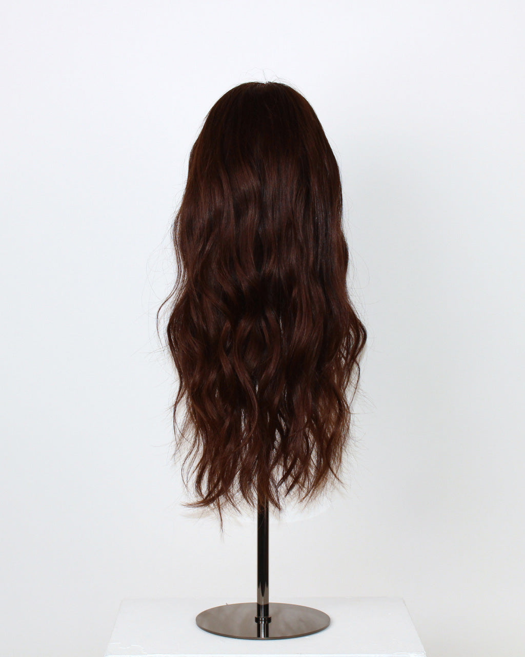 Valentina Wig – 40cm dark brown Remy hair full lace wig, shown from the back with layered lengths.