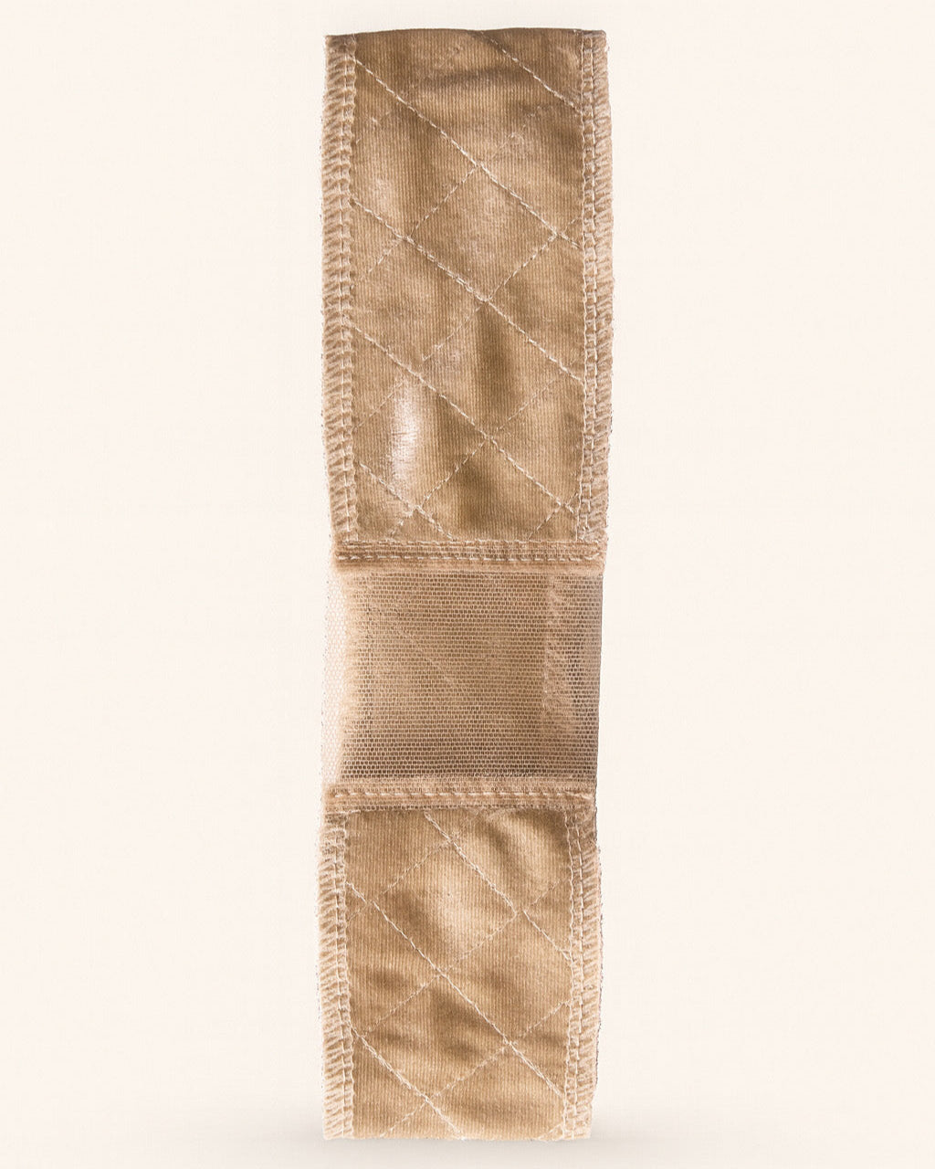 Wig grip Velvet with lace part beige