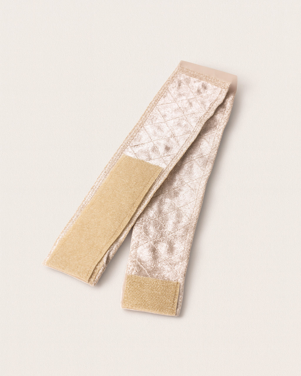 velvet beige wig grip with lace part