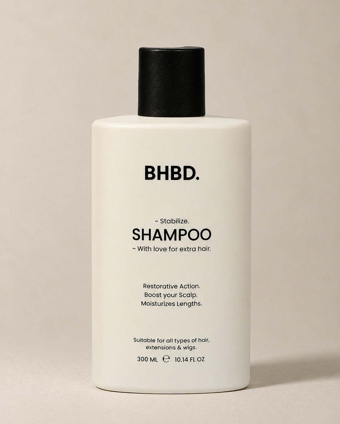 BHBD Shampoo 300ml – gentle cleansing shampoo for strong, manageable and healthy hair.