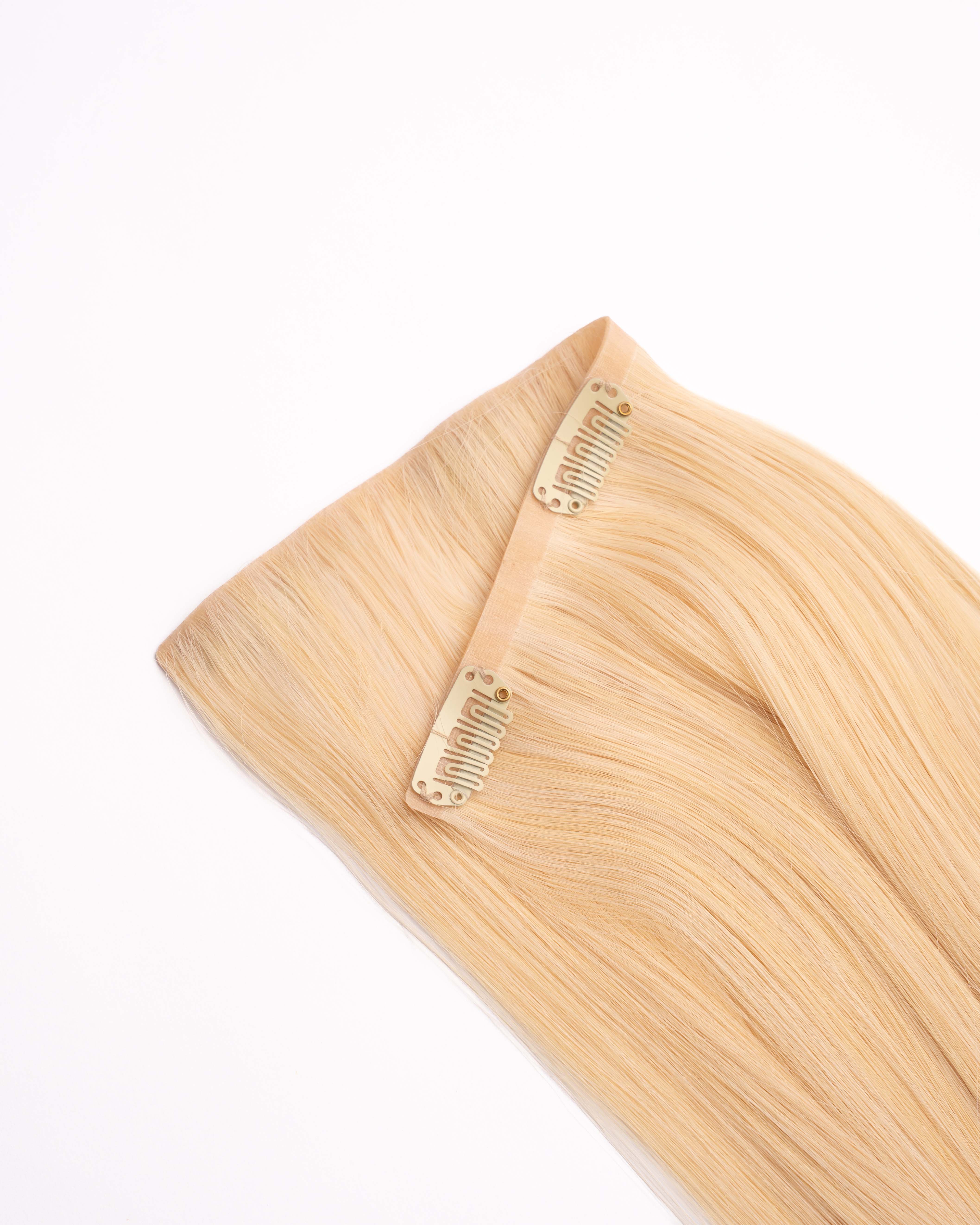 Blonde Clip In Extensions in Remy hair for natural volume and length