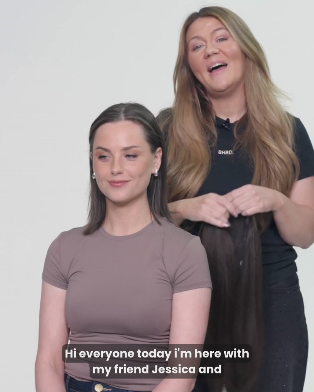 Tutorial video on how to apply hair topper and how to style it