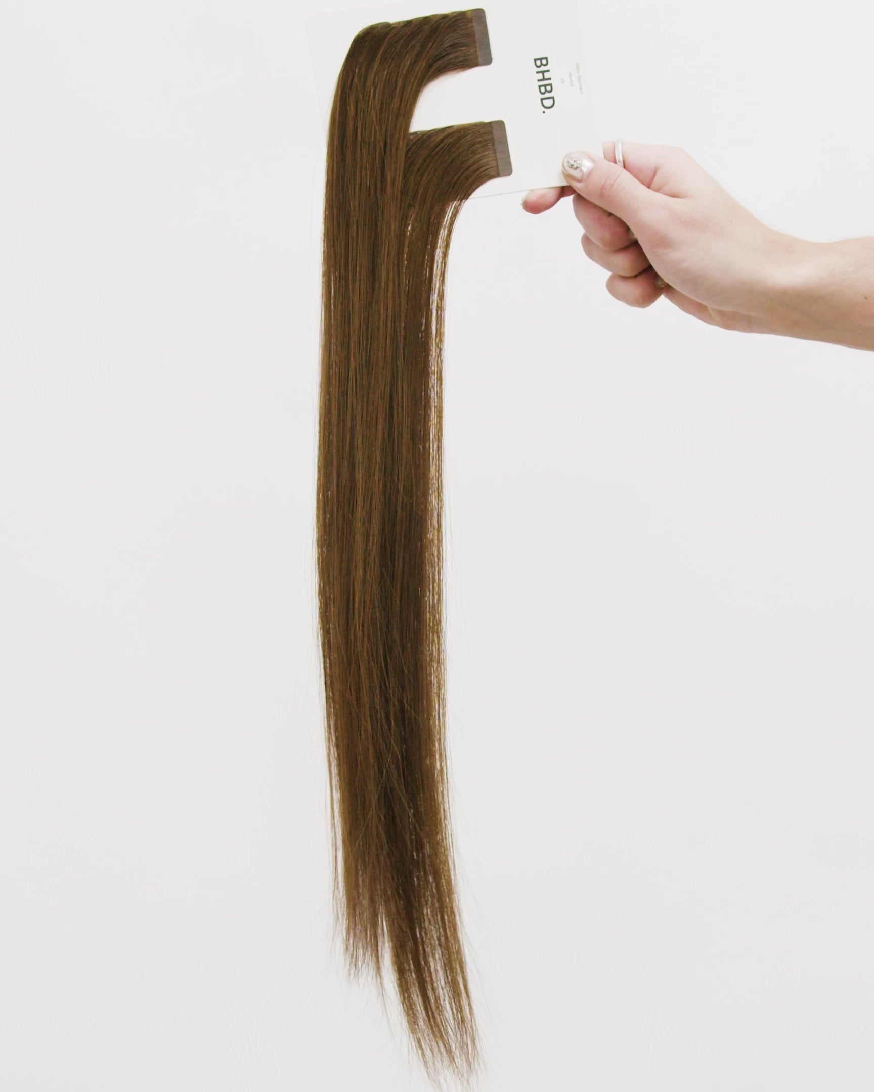 BHBD tape extensions: 35cm, 50cm, 60cm. Brown beige100% real hair.