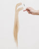 BHBD Tape extensions: 35cm, 50cm, 60cm. Lightest Blonde Neutral beige platinum neutral100% real hair.