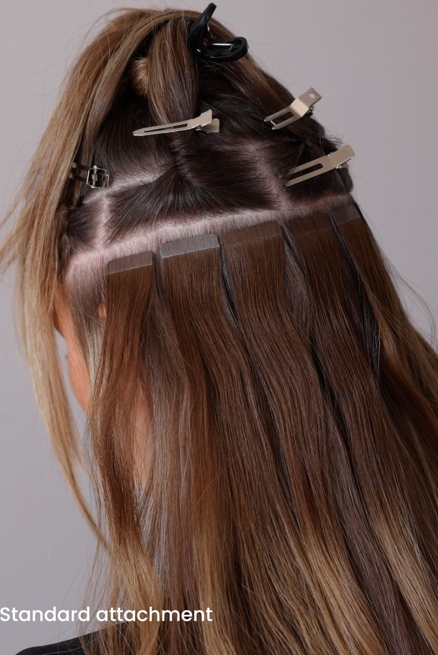 BHBD tape extensions: 35cm,50cm,60cm. Rooted pärl ljusblond extrem blond neutral 100% äkta hår.